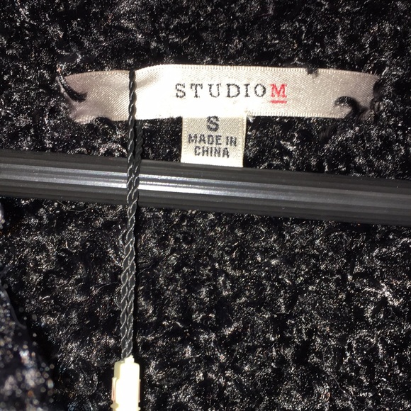 Max Studio BOUTIQEBLACK TEXTURED LEATHER & SHEARLING NWT COAT SIZE SMALL - Picture 5 of 11